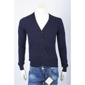 DIKTAT cardigan con bottoni BLU D47022 NEW