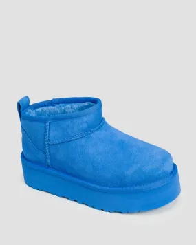 Scarpe da bambino UGG Classic Ultra Mini Platform blu 1157791K-bgsk